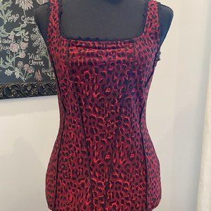 NWT White House Black Market Leopard Corset